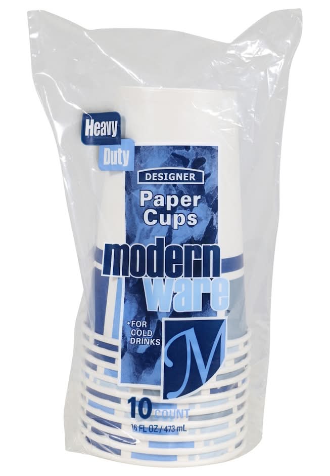 Modern Ware Heavy-Duty Designer Paper Cups (10 ct)