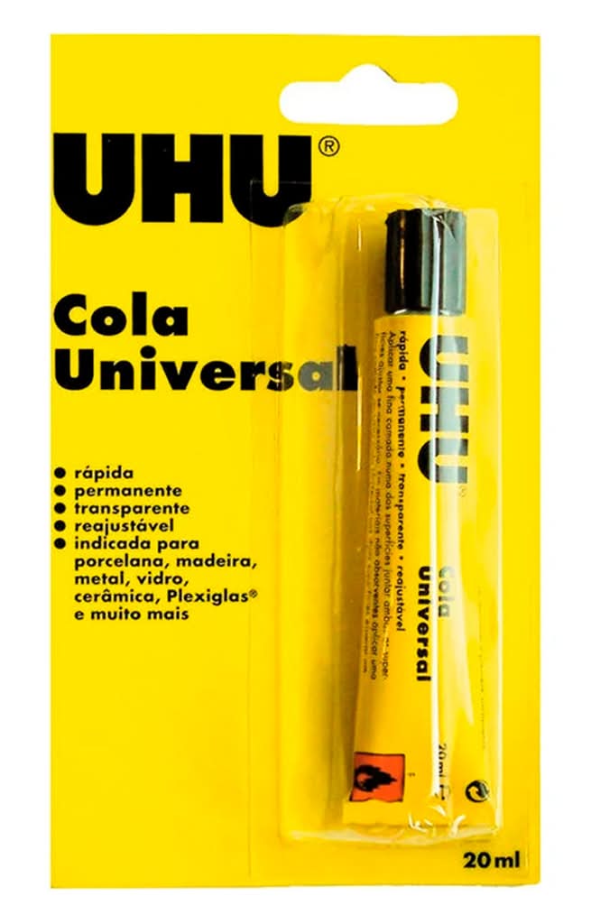 UHU  - Cola universal, embalagem de 20 ml
