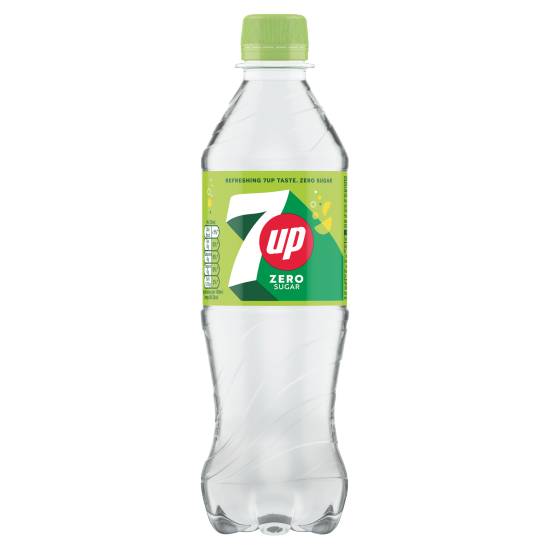 7Up Zero Sugar Soft Drink (500 ml)