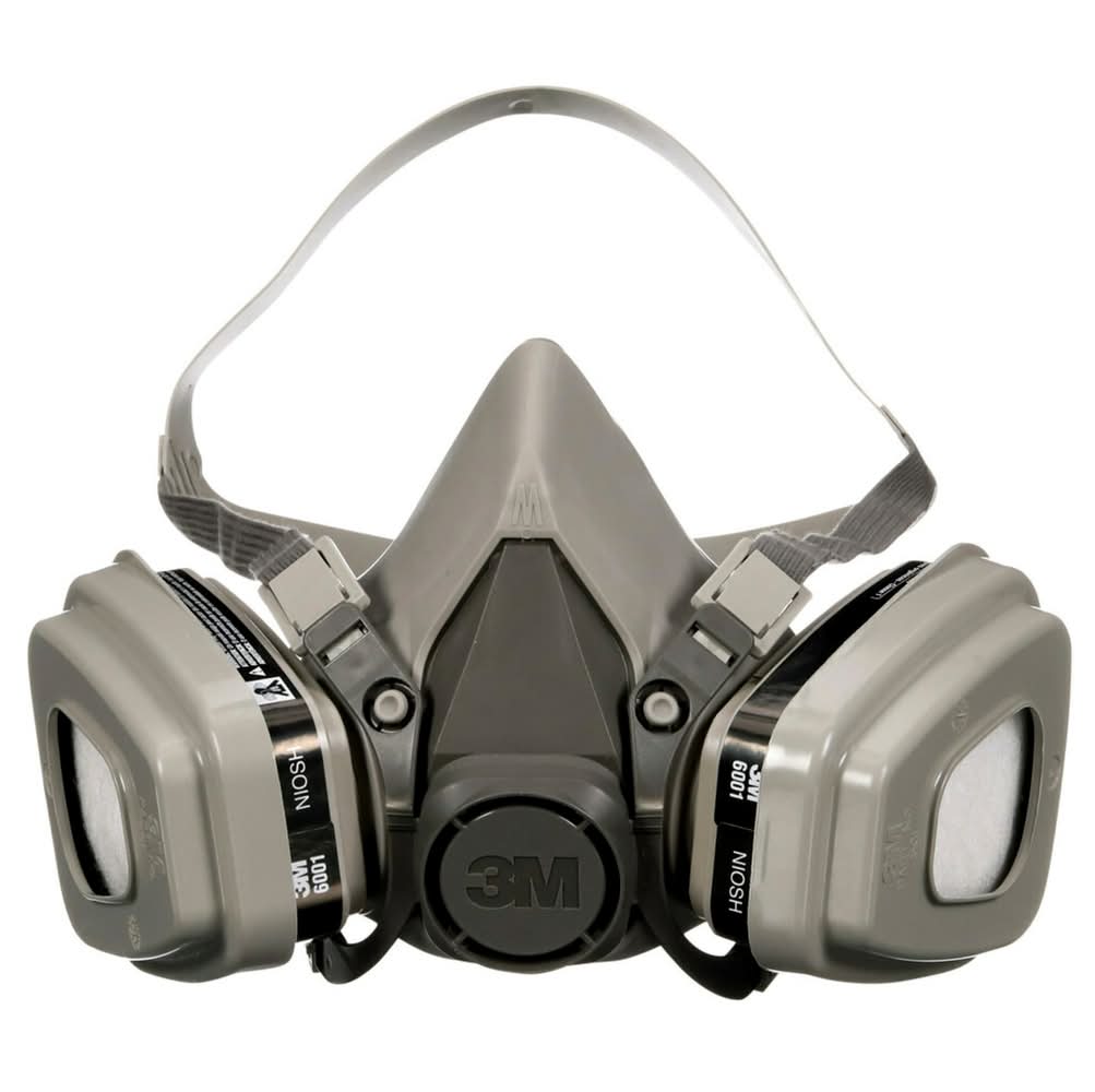 3M Grey Reusable P95 Medium Multi-Purpose Half Face Respirator | 6211P1-DC