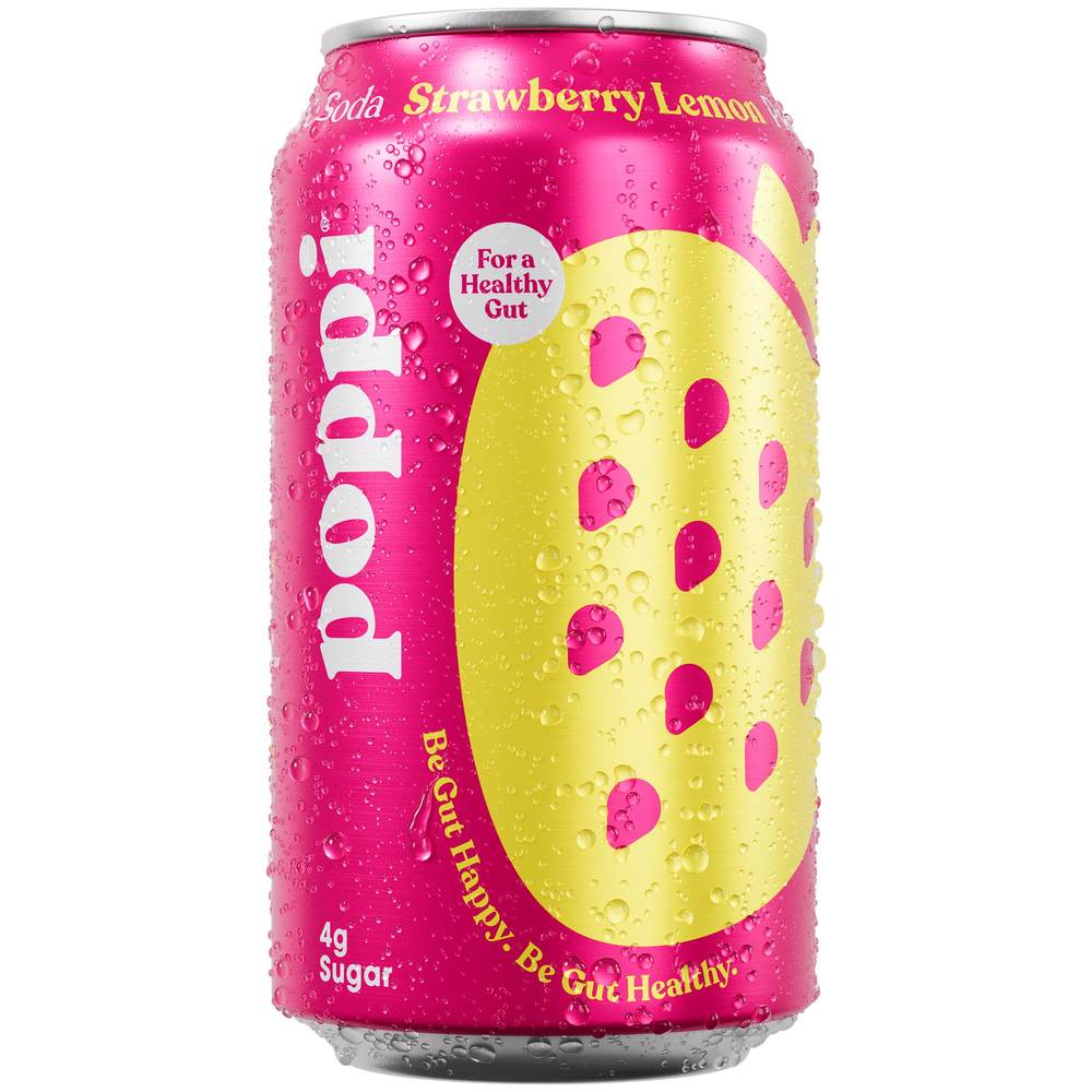 Poppi Soda (12 fl oz) (strawberry-lemon)