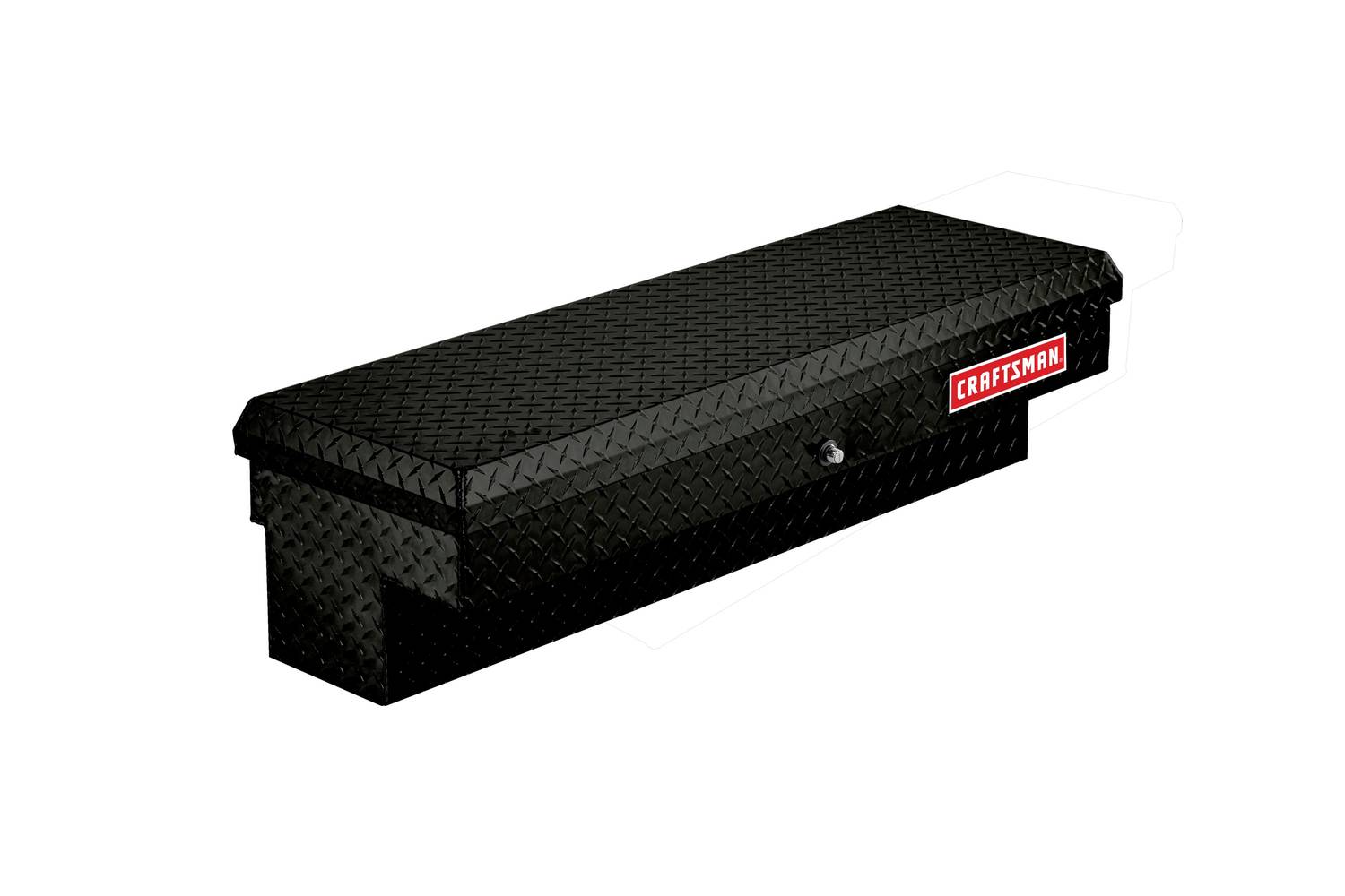 CRAFTSMAN 46.86-in x 15.73-in x 13.27-in Matte Black Aluminum Side Mount Truck Tool Box | 113347-53-01