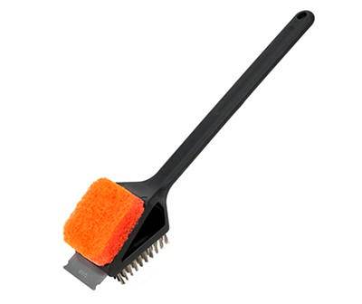 Mr. Bar-B-Q Dual Head Grill Brush (orange-black)