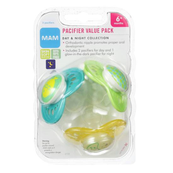 MAM Pacifier Orthodontic 6+ Months (3 ct)