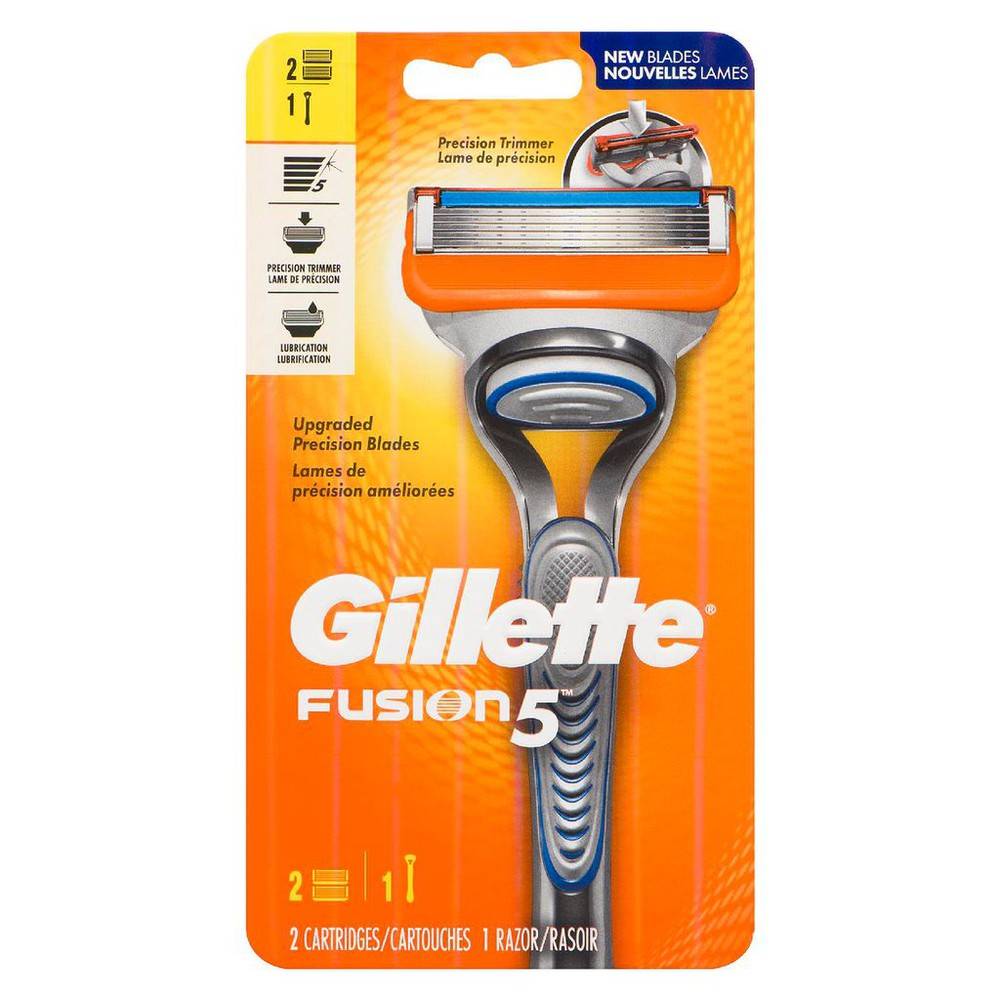 Gilletts fusion5 rasoir et cartouches (3 unités) - fusion base razor (1 ea)