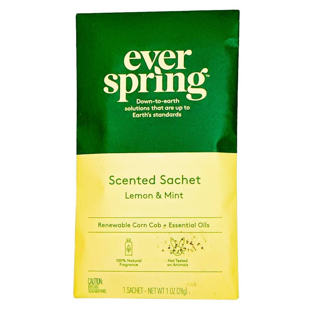 Air Freshener Sachet - Lemon & Mint - 1oz - Everspring™