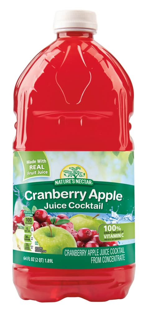 Nature's Nectar Cranberry Apple Juice Cocktail