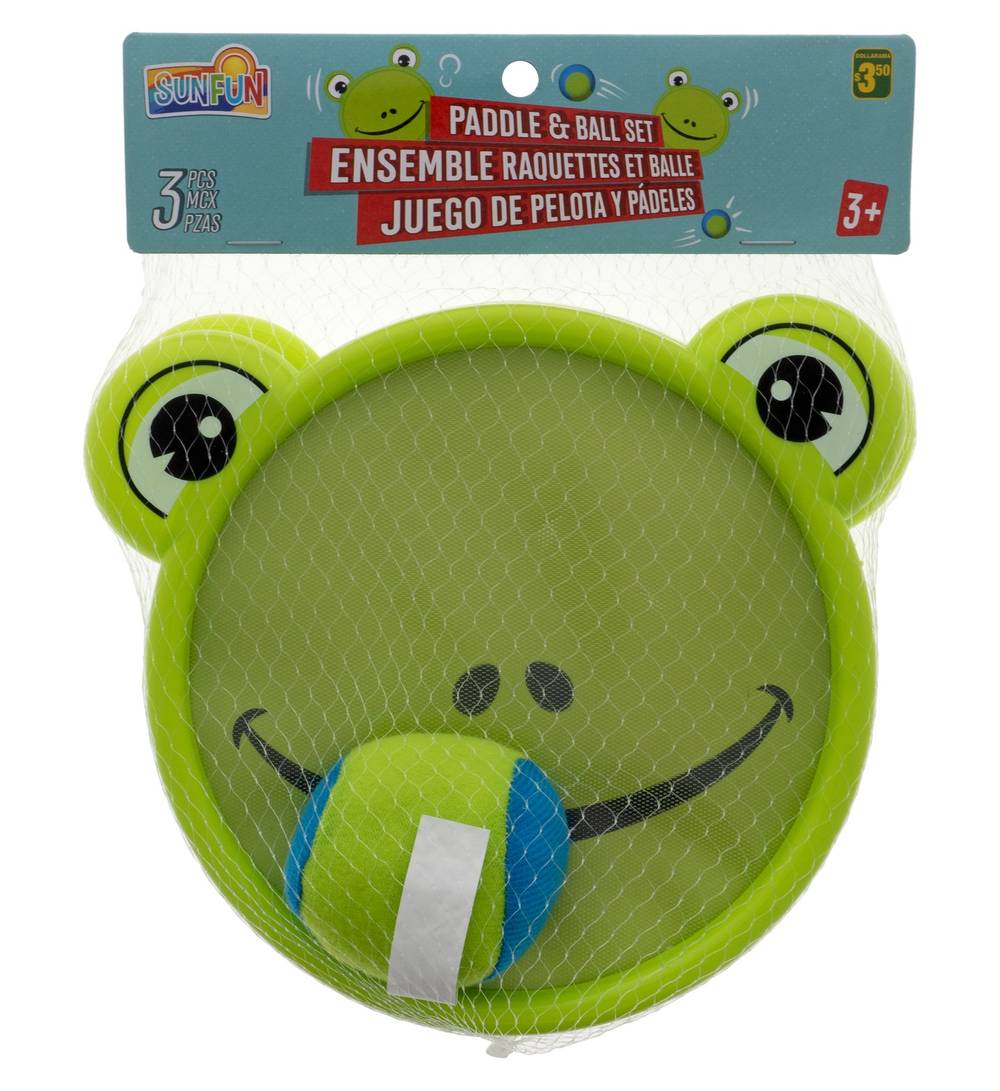 Catch Paddles With Fabric Ball, Assorted (3 ct)