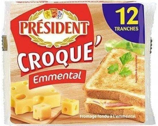 Président fromage en tranches croque emmental (12 pcs)