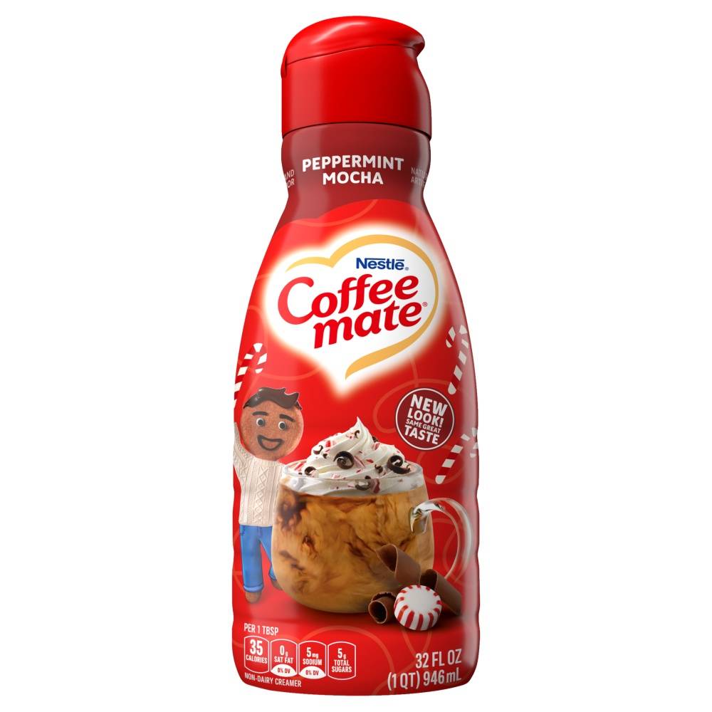 Coffee Mate Liquid Creamer, Peppermint Mocha (32 fl oz)