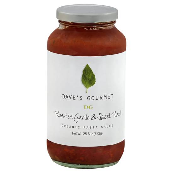 Dave's Gourmet Roasted Garlic & Sweet Basil Organic Pasta Sauce