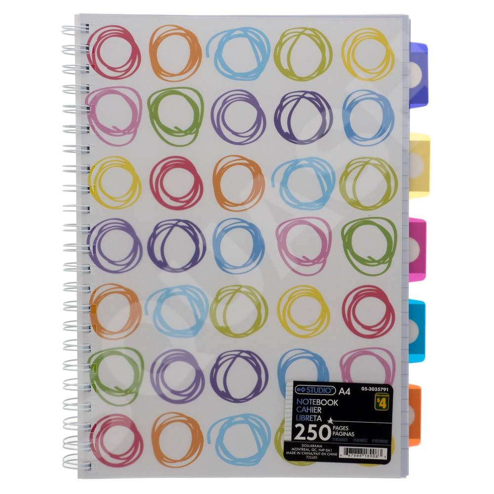 250 Page A4 Size Notebook