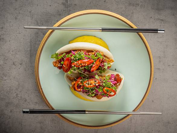 Spicy Korean Chicken Bao