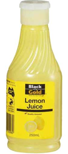 Black & Gold Lemon Juice (250mL)