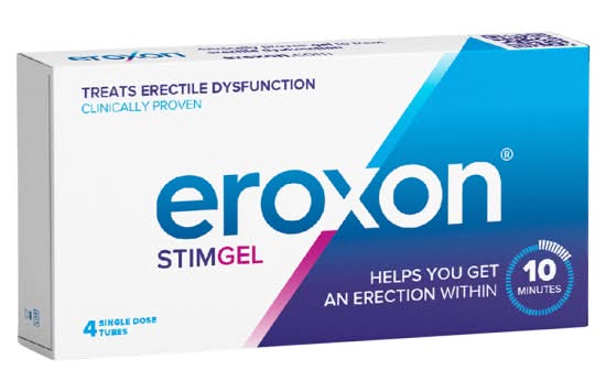 Eroxon Treats Erectile Dysfunction Stimgel Single Dose Tubes (4 pack)