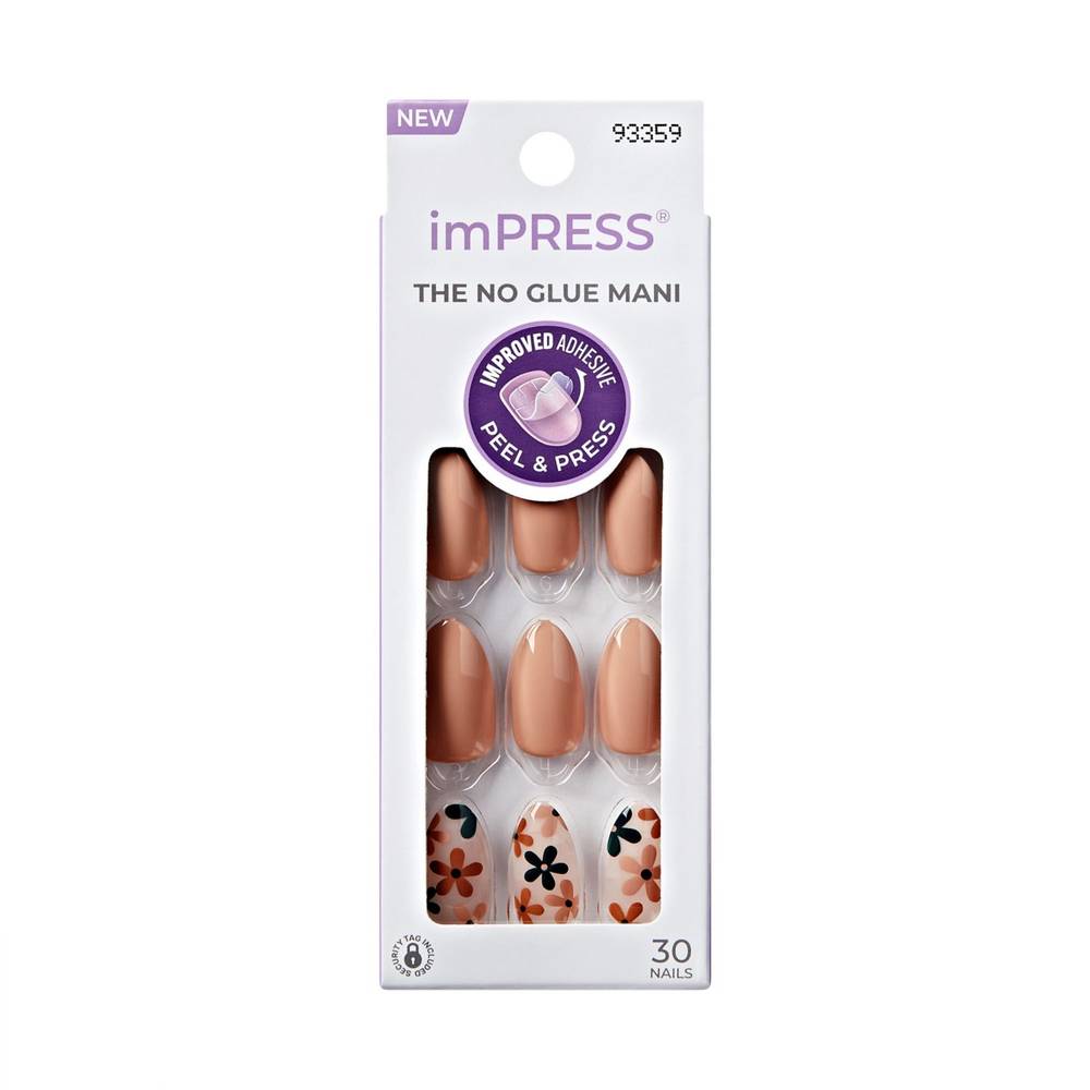 Impress As It Was Fake Nails (30 ct) (neutral/green)