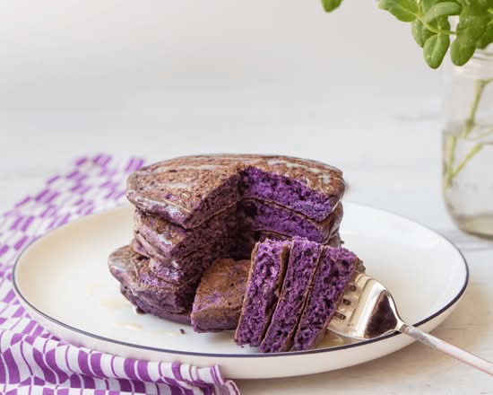 Homemade Ube Pancake