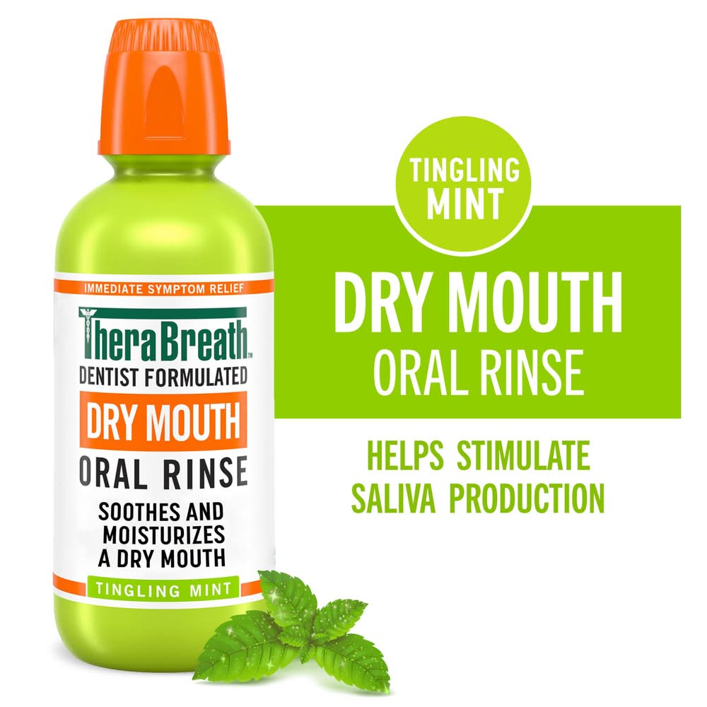 TheraBreath Tingling Mint Dry Mouth Oral Rinse (16 fl oz)