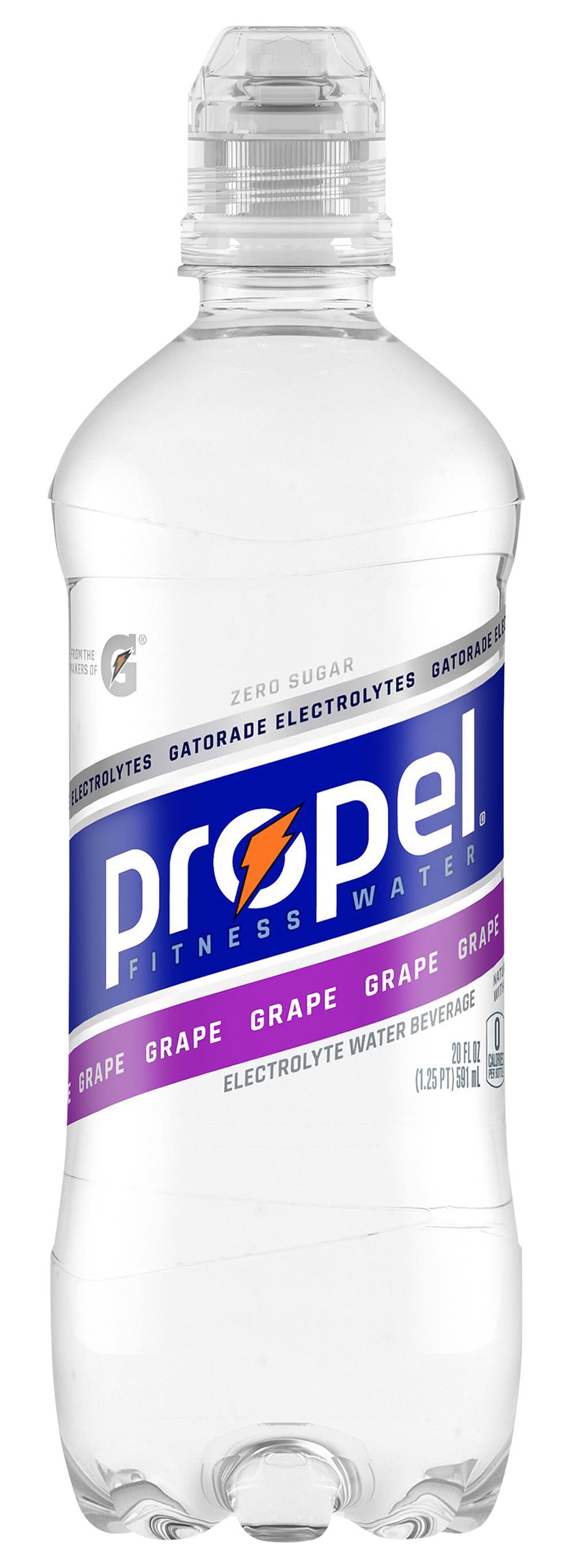 Propel Zero Sugar Electrolyte Water Beverage, Grape (20 fl oz)