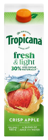 Tropicana Apple-Grape, Fresh & Light Juice (850ml)