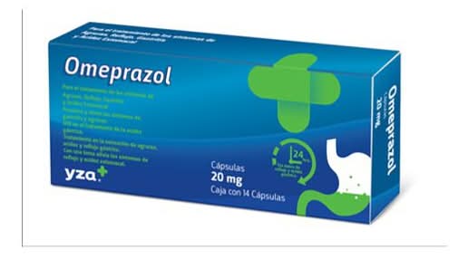 Yza · Omeprazol 20 mg en cápsulas (14 un)