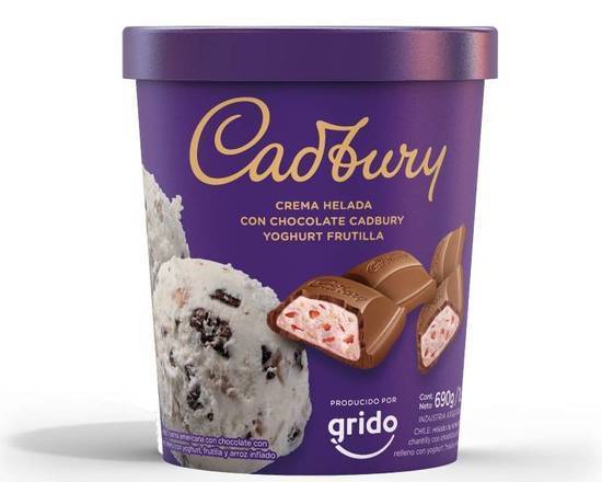 Tentación con cadbury yogur de frutilla