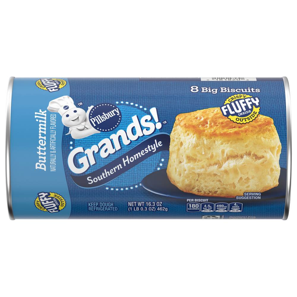 Pillsbury Grands! Southern Homestyle Buttermilk Biscuits (16.3 oz, 8 ct)