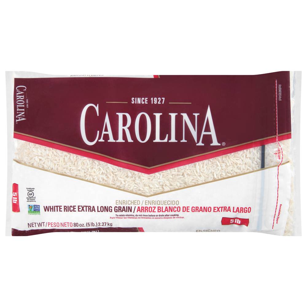 Carolina Enriched Extra Long Grain White Rice (5 lbs)