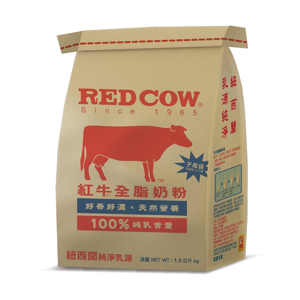 紅牛全脂牛奶粉 1.5Kg <1.5Kg公斤 x 1 x 1Bag袋> @14#4712470820069