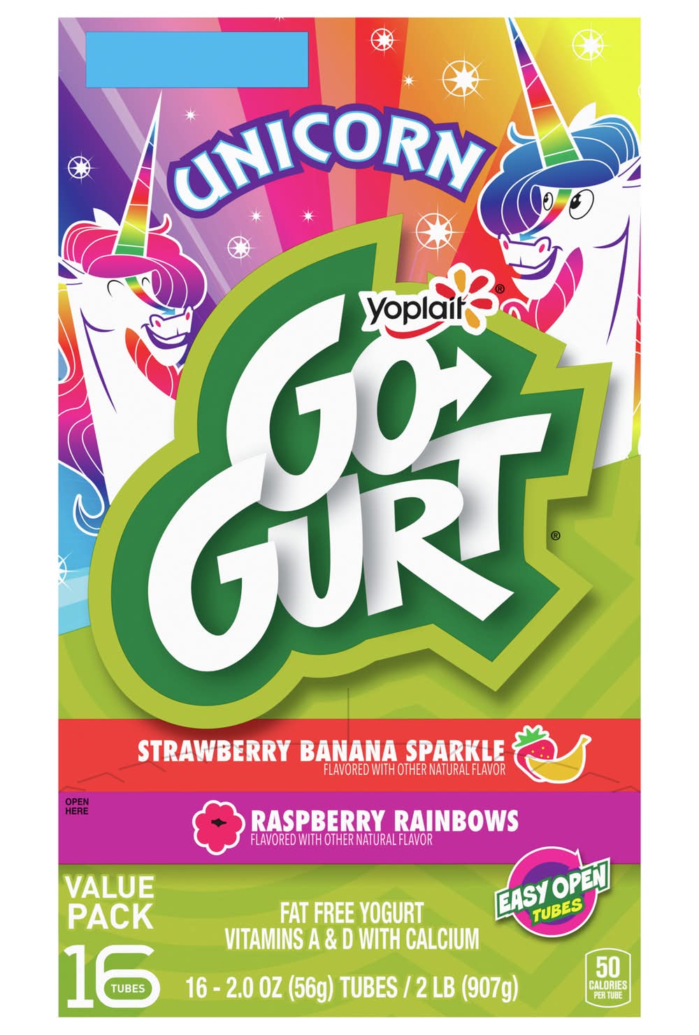Go-Gurt Yoplait Slothberry Banana/Relaxin' Raspberry Yogurt (2 lbs)