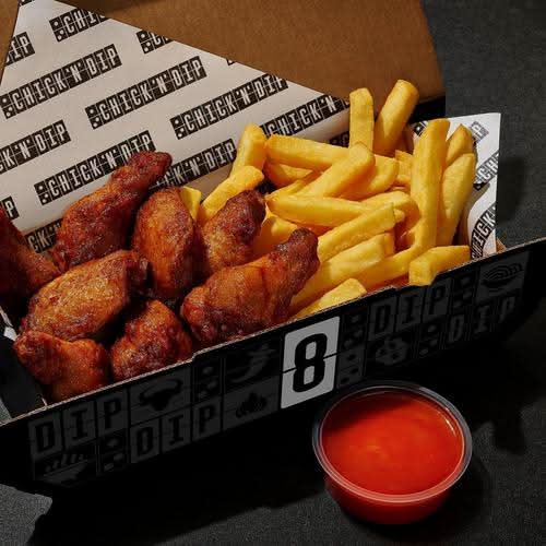 8 Wings & Fries Combo