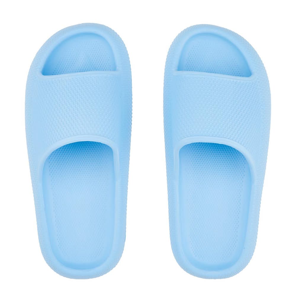 Summer Ladies Blue Cloud Slide Sandals