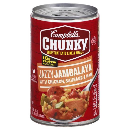 Campbell's Chunky Jazzy Jambalaya Soup With Chicken
