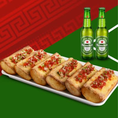 Combo Clásico Molletes Heineken