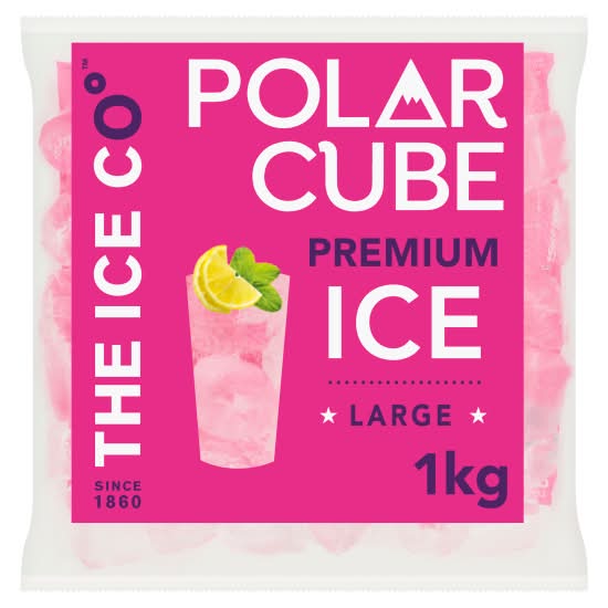 The Ice Co Large, Polar Cube Premium Ice (1kg)