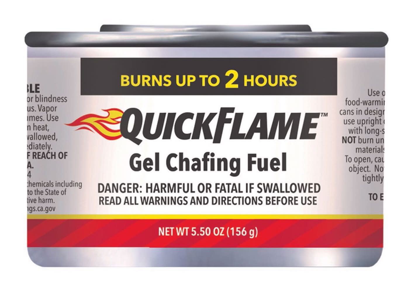 Sterno Quick Flame Chafing Fuel Steel 6.28 Fl. Oz. 1 Pk