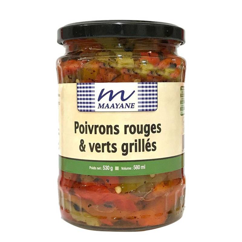 Maayane - Poivrons rouges et verts grillés (530g)