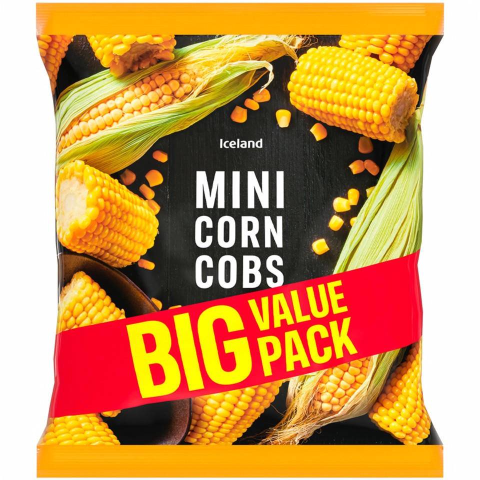Iceland Mini Corn Cobs (875g)
