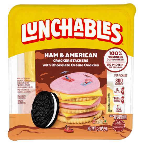 Lunchables Ham and American Cracker Stackers