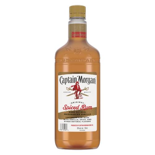 Captain Morgan Spiced Rum Plastic 750ml (70 Proof)