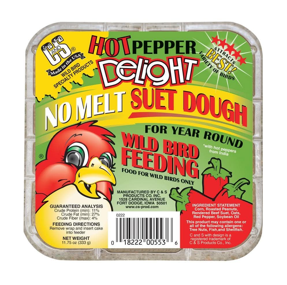 C And S Products Hot Pepper Delight 0.7 Lbs. Wild Bird Suet