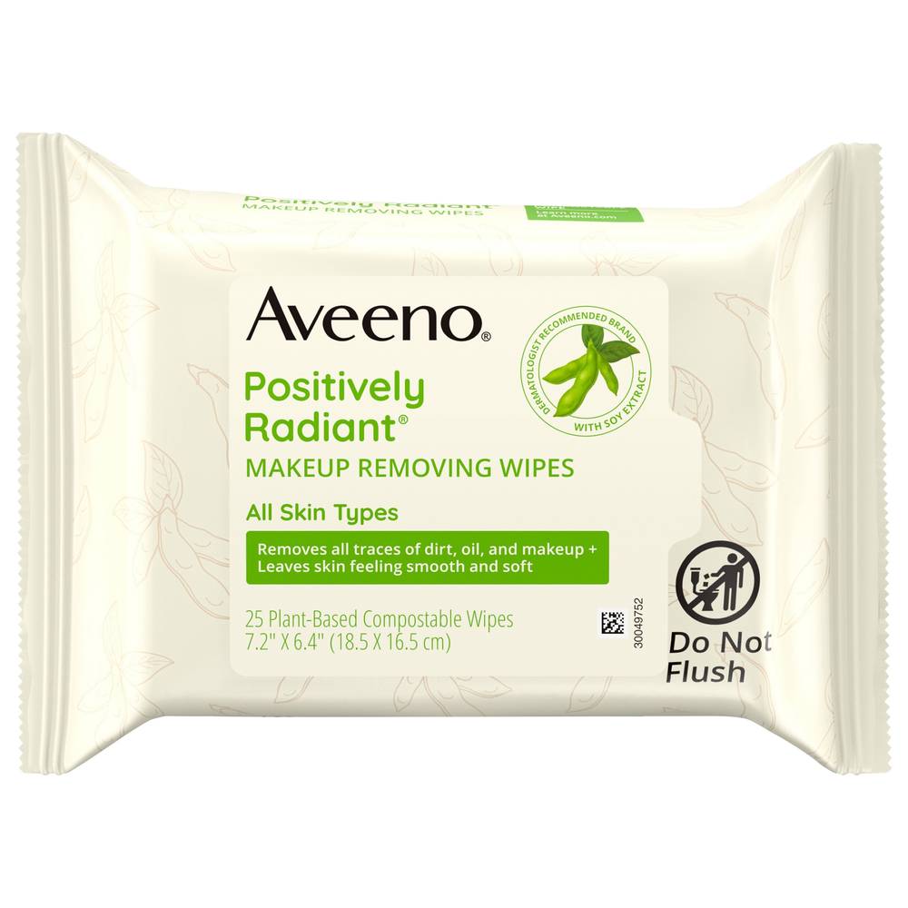 Aveeno Positively Radiant Makeup Removing Wipes (149.69 g)