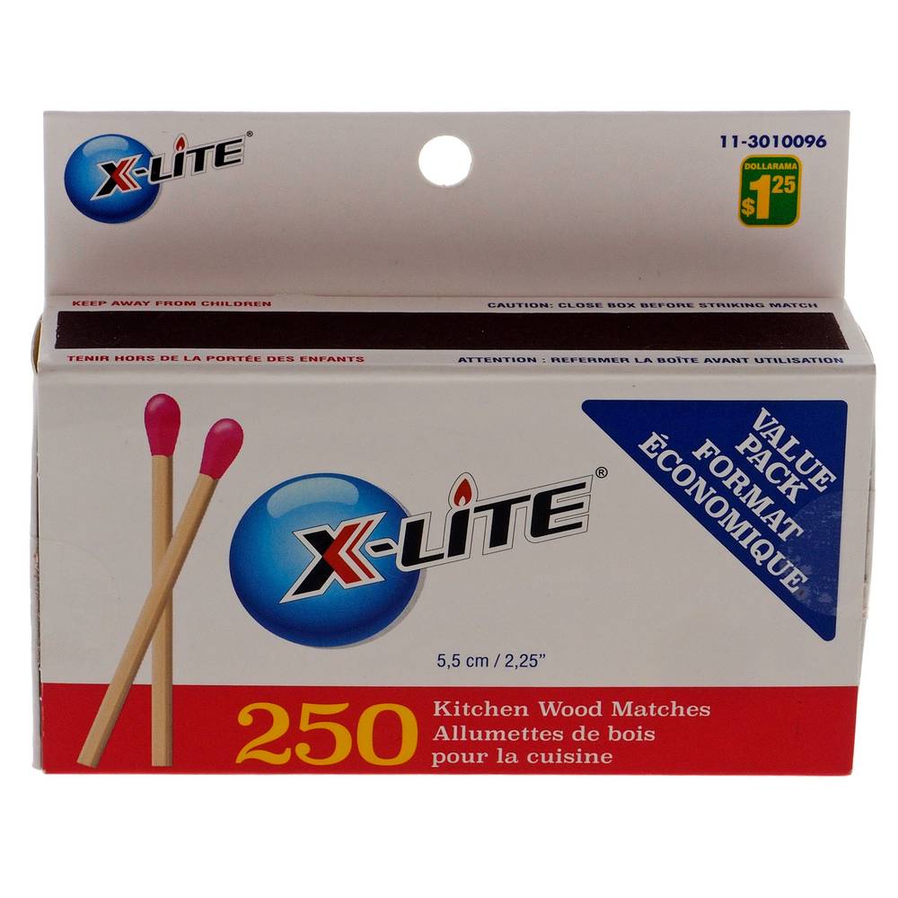 X Lite Wooden Matches Box 250PC