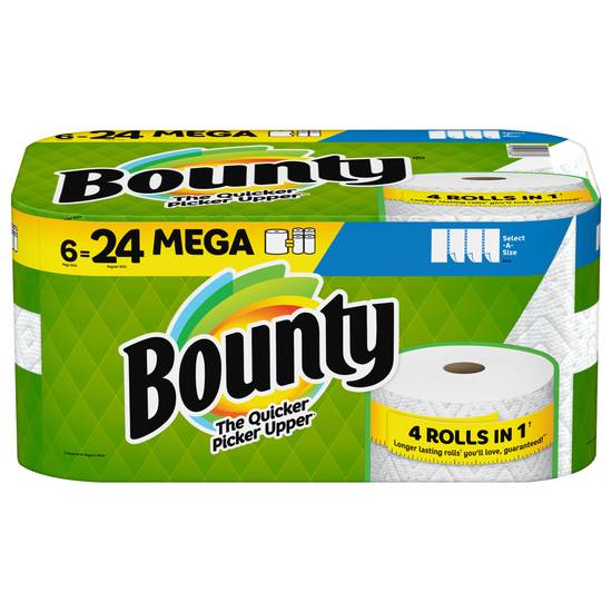 Bounty White Select-A-Size Paper Towels Mega Rolls (6 ct)
