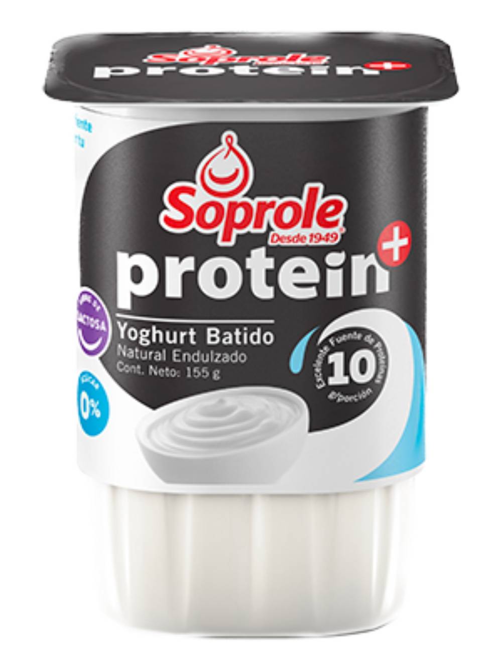 Soprole · Yoghurt batido protein+ - Natural Endulzado (155 g)