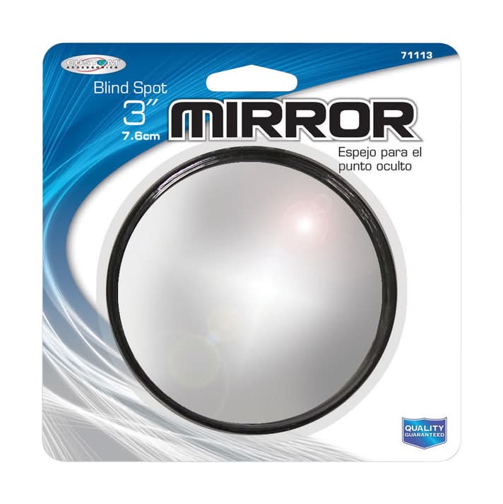 Custom Accessories Silver Blind Spot Mirror 1 Pk