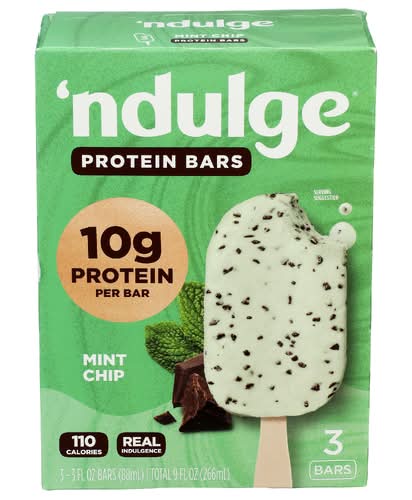 Ndulge Mint Chip Greek Yogrt Bars 3 Pack