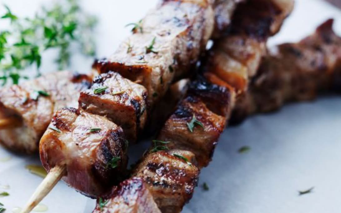 Brochettes de filet de bœuf charolais français