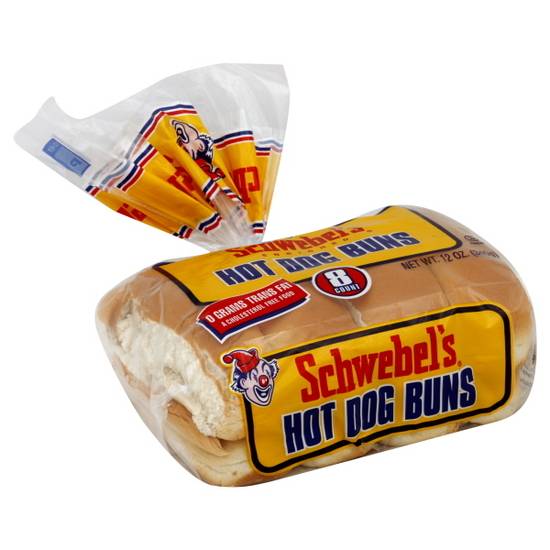 Schwebels White Hot Dog Buns 8 ct (12 oz)