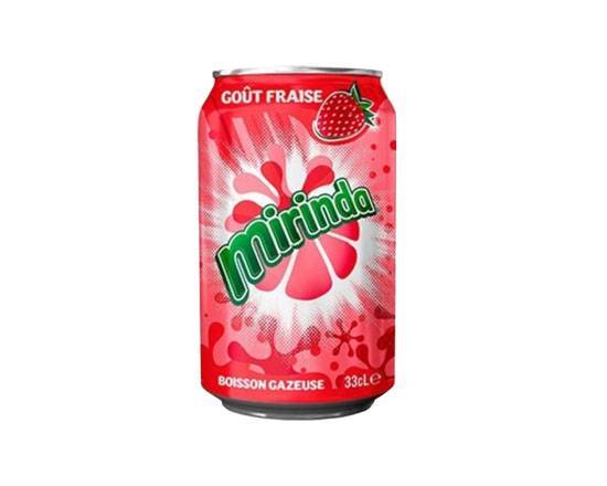 Boisson pétilllante à la fraise MIRINDA - Canette de 33cl